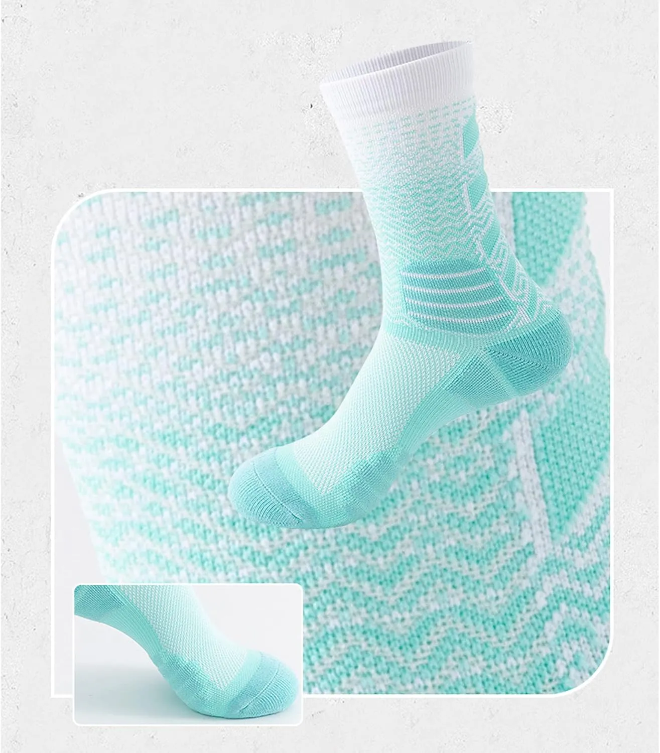 4Pairs Elite Basketball Socks Cushion Athletic Crew Socks Thick Performance Sport Soccer Towel Socks 7-12