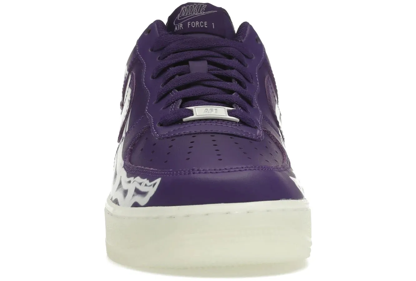 Air Force 1 Purple Skeleton Halloween