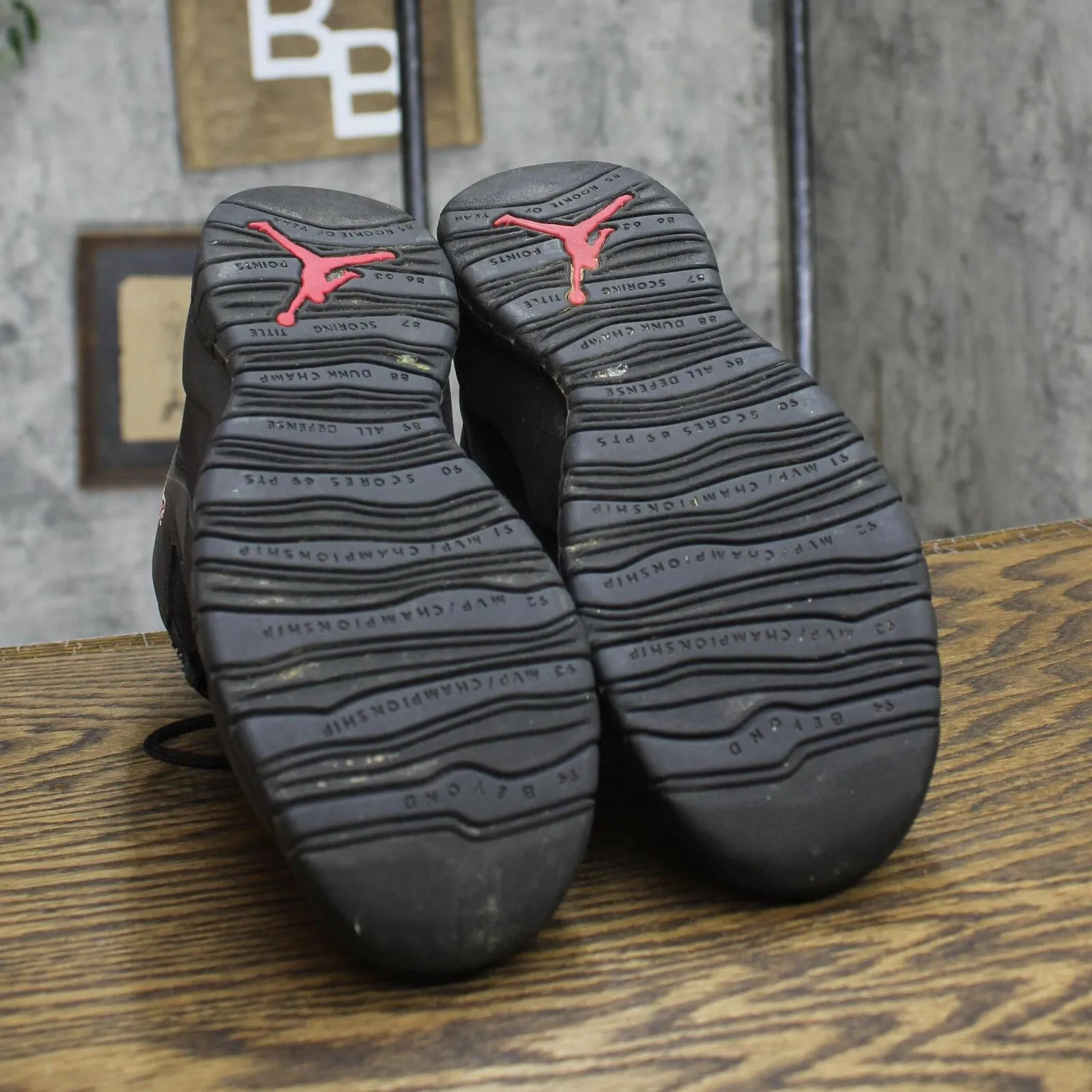 Air Jordan 10 Retro Youth Boys Lace High Top Basketball Shoes Black Multi 6.5Y