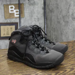 Air Jordan 10 Retro Youth Boys Lace High Top Basketball Shoes Black Multi 6.5Y
