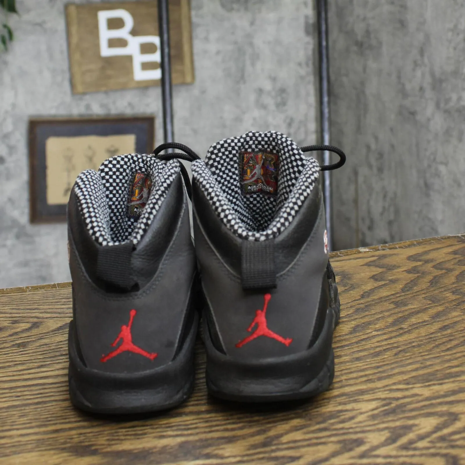 Air Jordan 10 Retro Youth Boys Lace High Top Basketball Shoes Black Multi 6.5Y