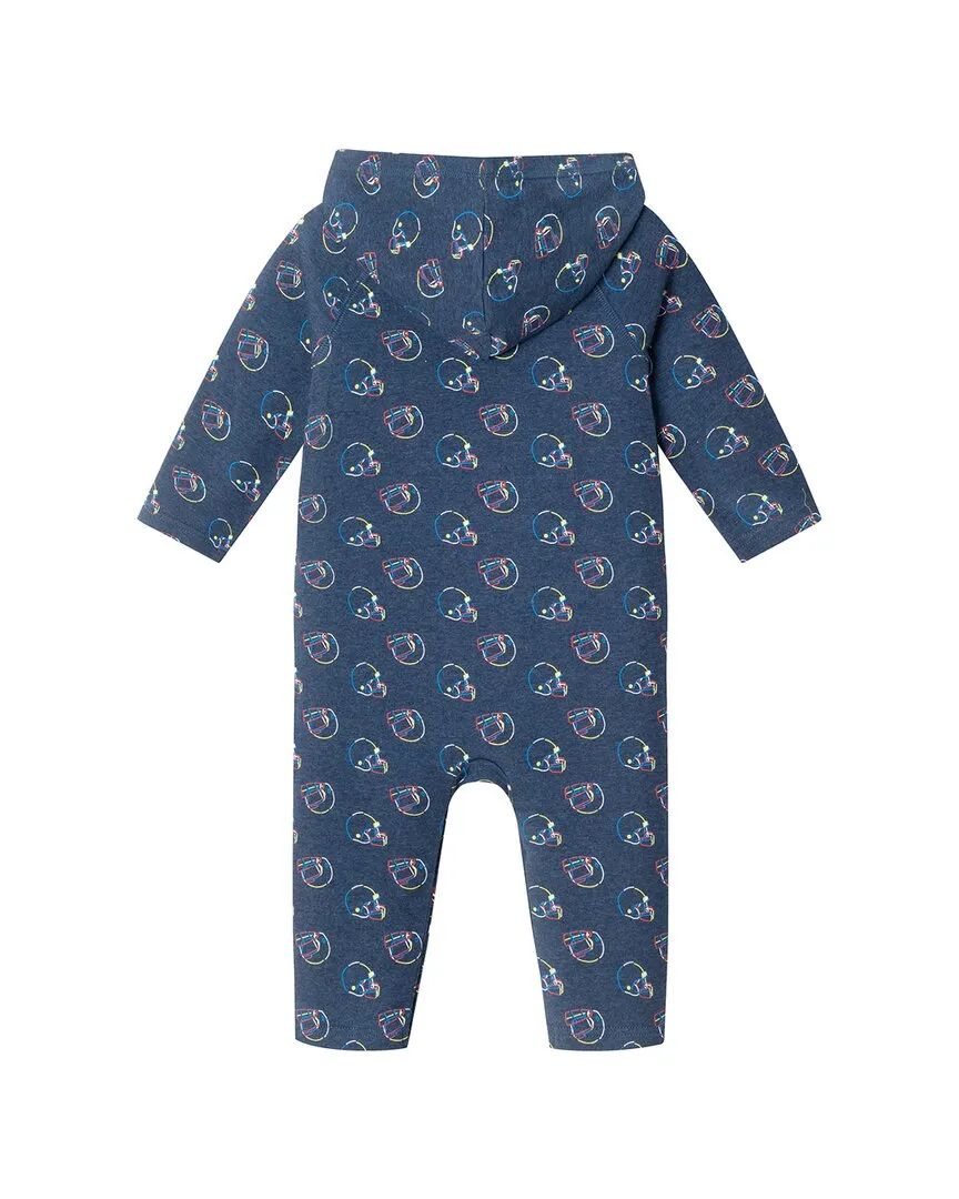 Andy & Evan Football Hooded Romper