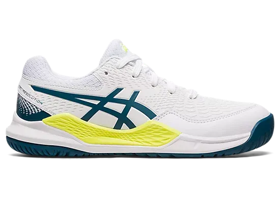 Asics Gel Resolution 9 GS (White/Restful Teal)