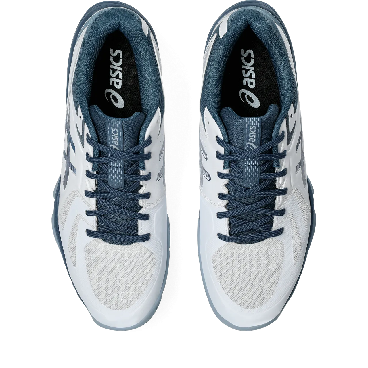 Asics Men's Blade FF Indoor Court Shoes White Vintage Indigo