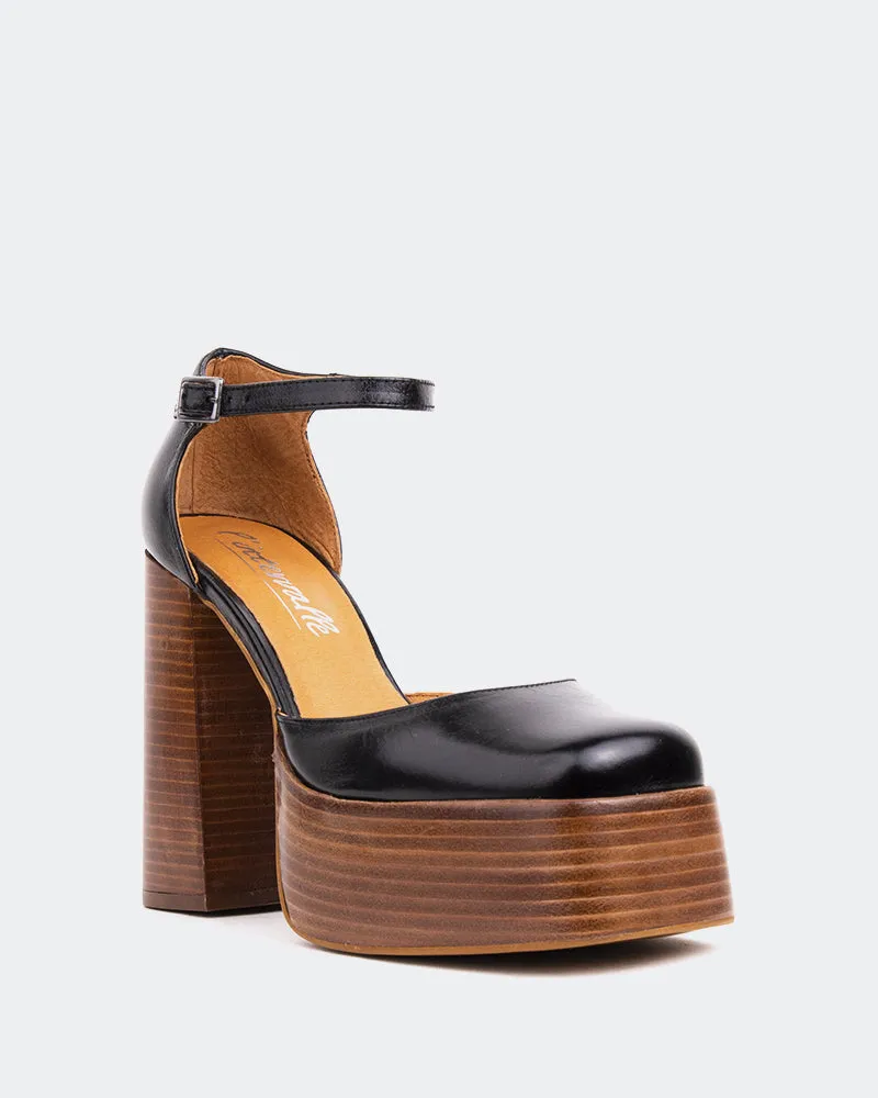 Azucar Black leather Brown