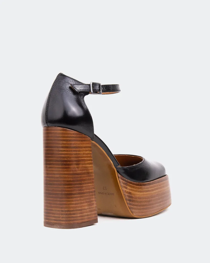 Azucar Black leather Brown