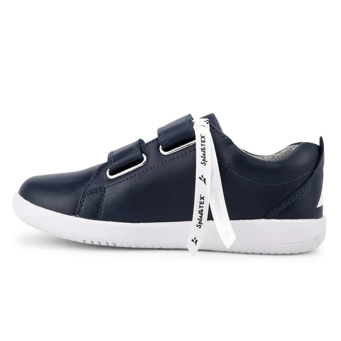 Bobux Kid  Plus Grass Court WATERPROOF Navy Leather Kicks 834916