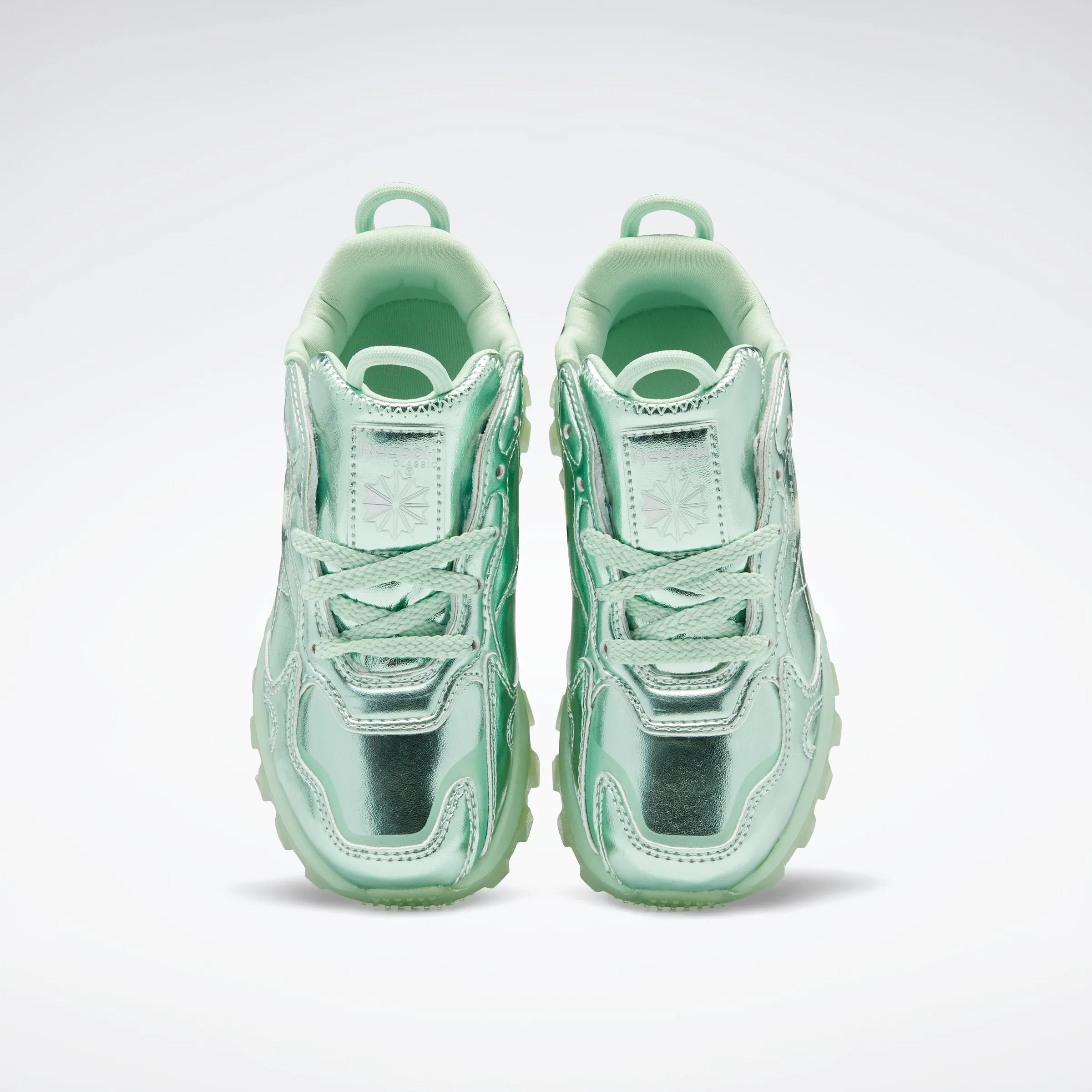 Cardi B Classic Shoes Semi Pixel Mint/Silver