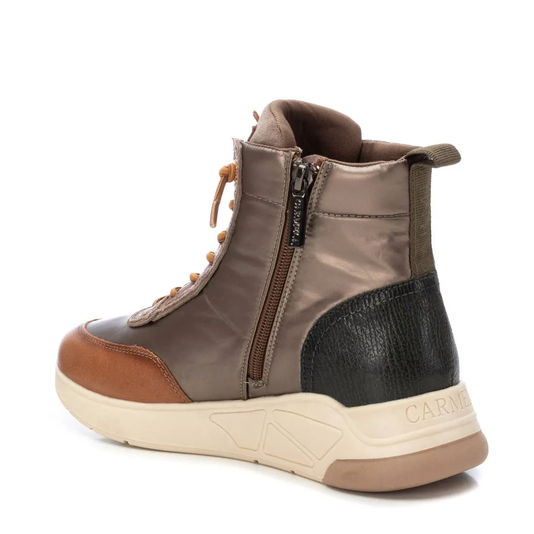 Carmela Tan Taupe Hight Top Trainer 161057