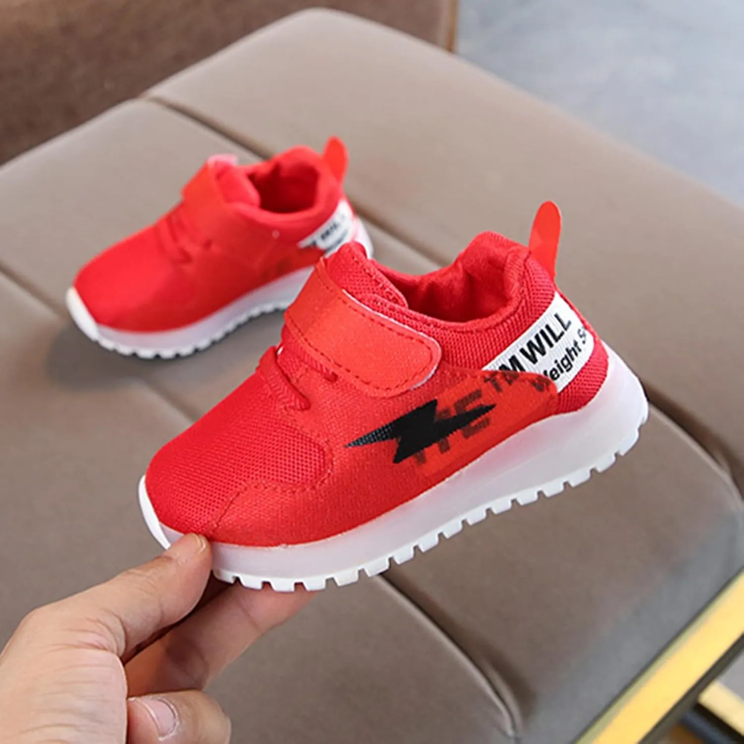 Cathalem Child Casual Shoes Fashion Baby Sneakers Running Sport Shoes Toddler Baby Sneakers Luminous Colorful Light Shoes