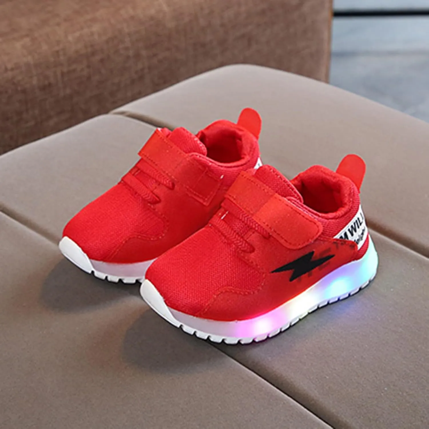 Cathalem Child Casual Shoes Fashion Baby Sneakers Running Sport Shoes Toddler Baby Sneakers Luminous Colorful Light Shoes