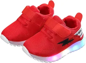 Cathalem Child Casual Shoes Fashion Baby Sneakers Running Sport Shoes Toddler Baby Sneakers Luminous Colorful Light Shoes
