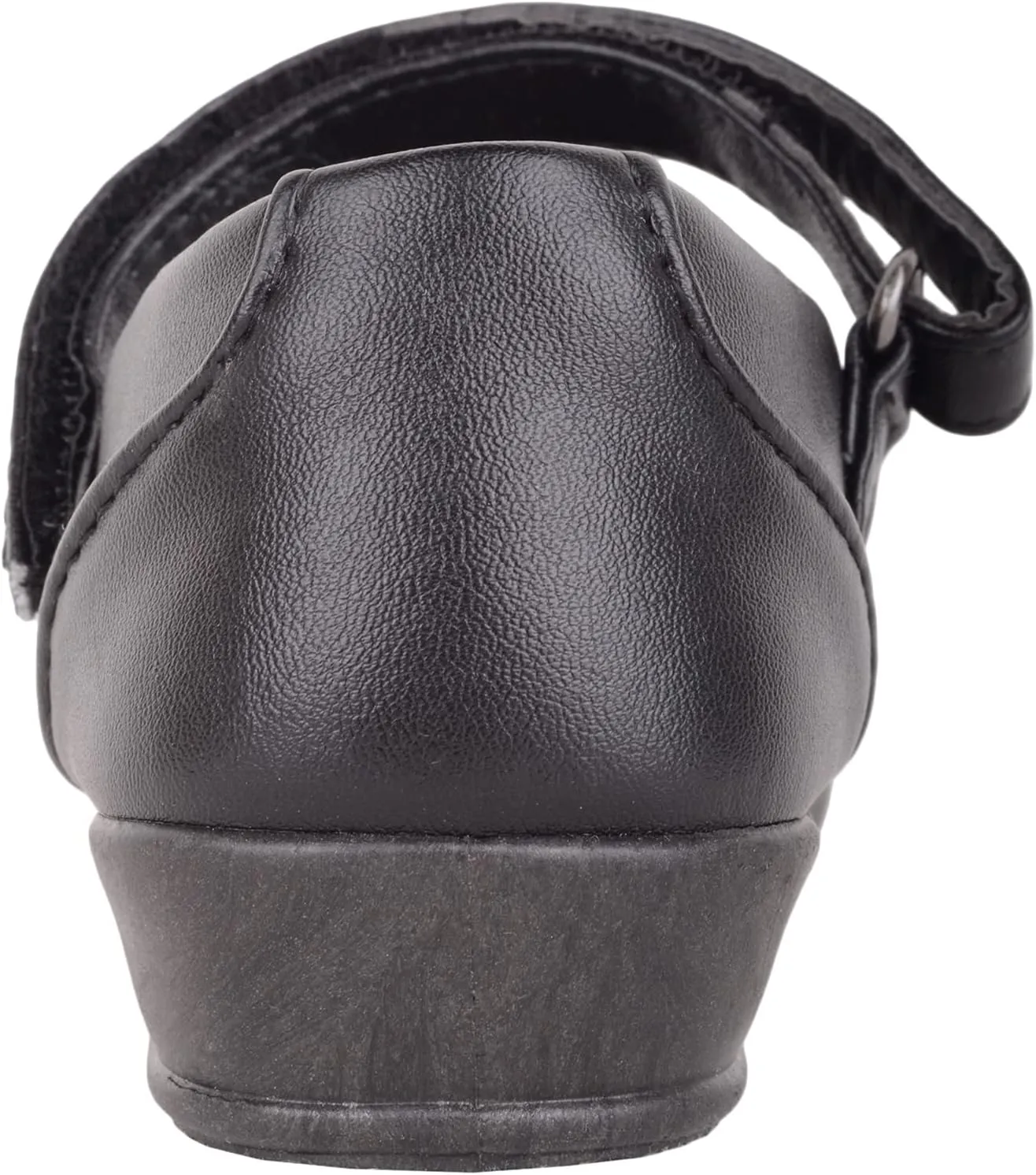 Childrens Kids Girls Touch and Close Formal School Shoes with Floral Diamante Design