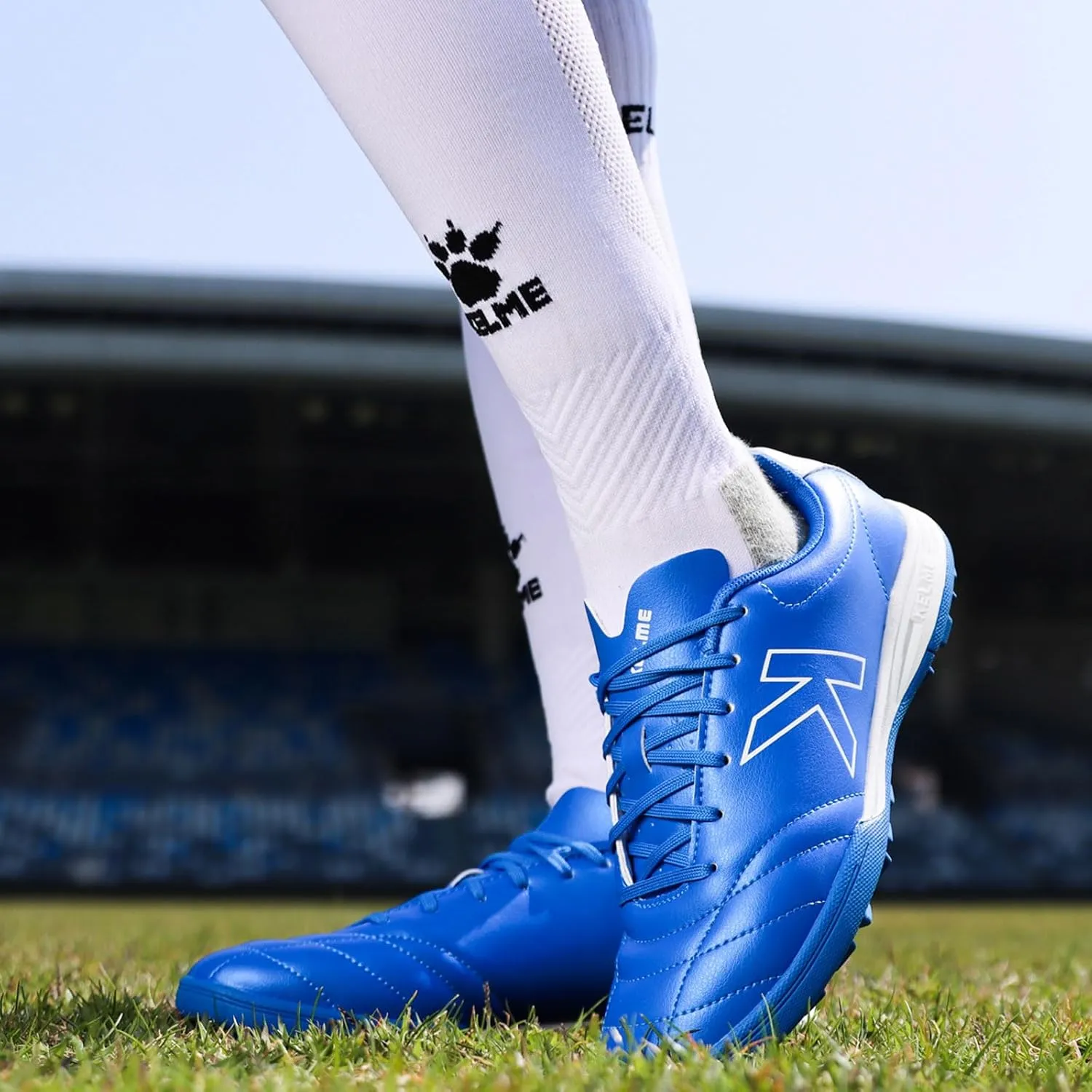 KELME Mens Soccer Cleats Football Shoes Outdoor Indoor Professional Futsal TF Football Training Sneakers