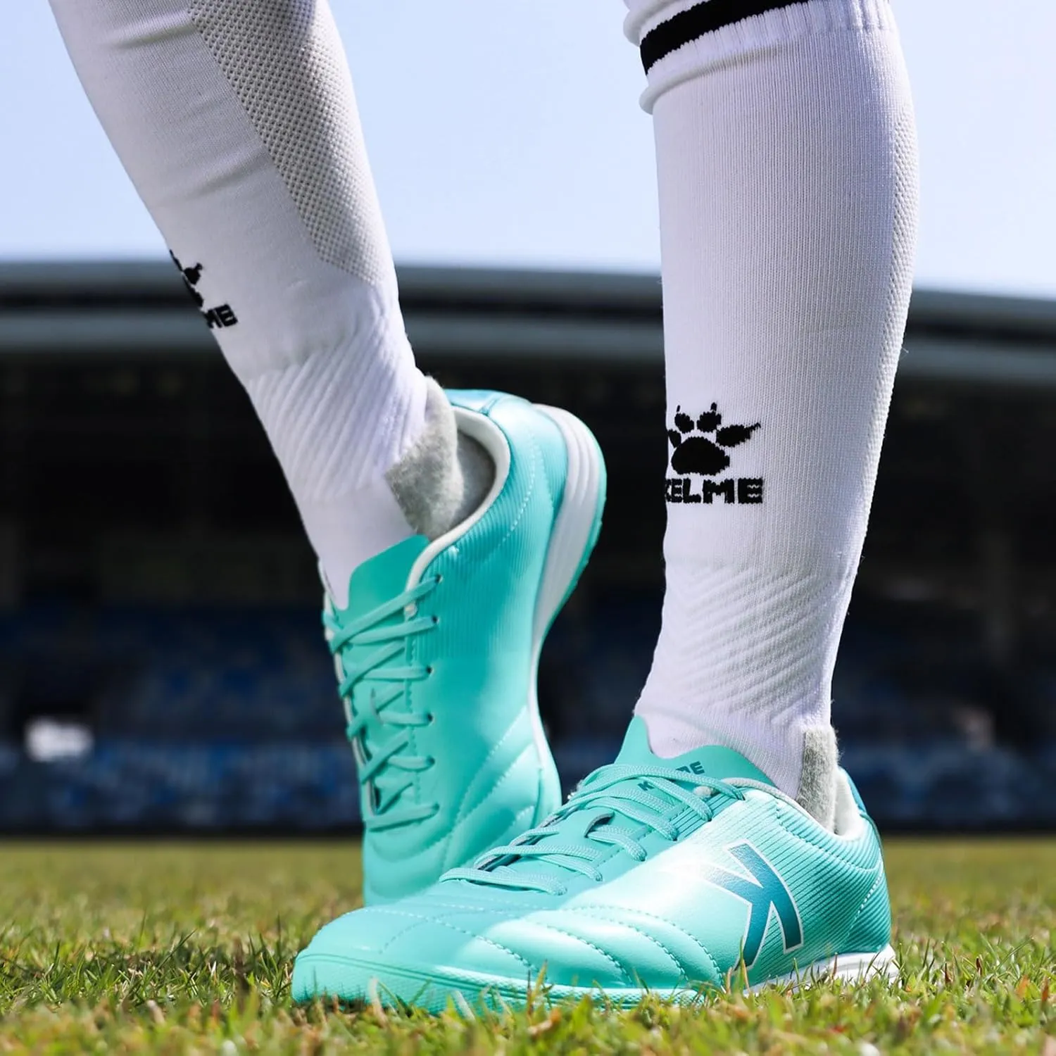 KELME Mens Soccer Cleats Football Shoes Outdoor Indoor Professional Futsal TF Football Training Sneakers