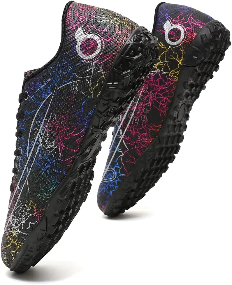 Kids Soccer Cleats Boys Girls Football Shoes Professional High Top Youth Outdoor Training Football Cleats Soccer Shoes (Little Kid/Big Kid)