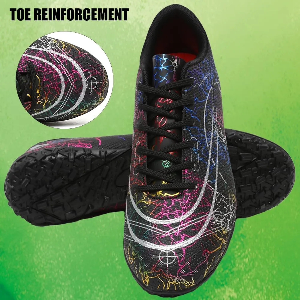 Kids Soccer Cleats Boys Girls Football Shoes Professional High Top Youth Outdoor Training Football Cleats Soccer Shoes (Little Kid/Big Kid)