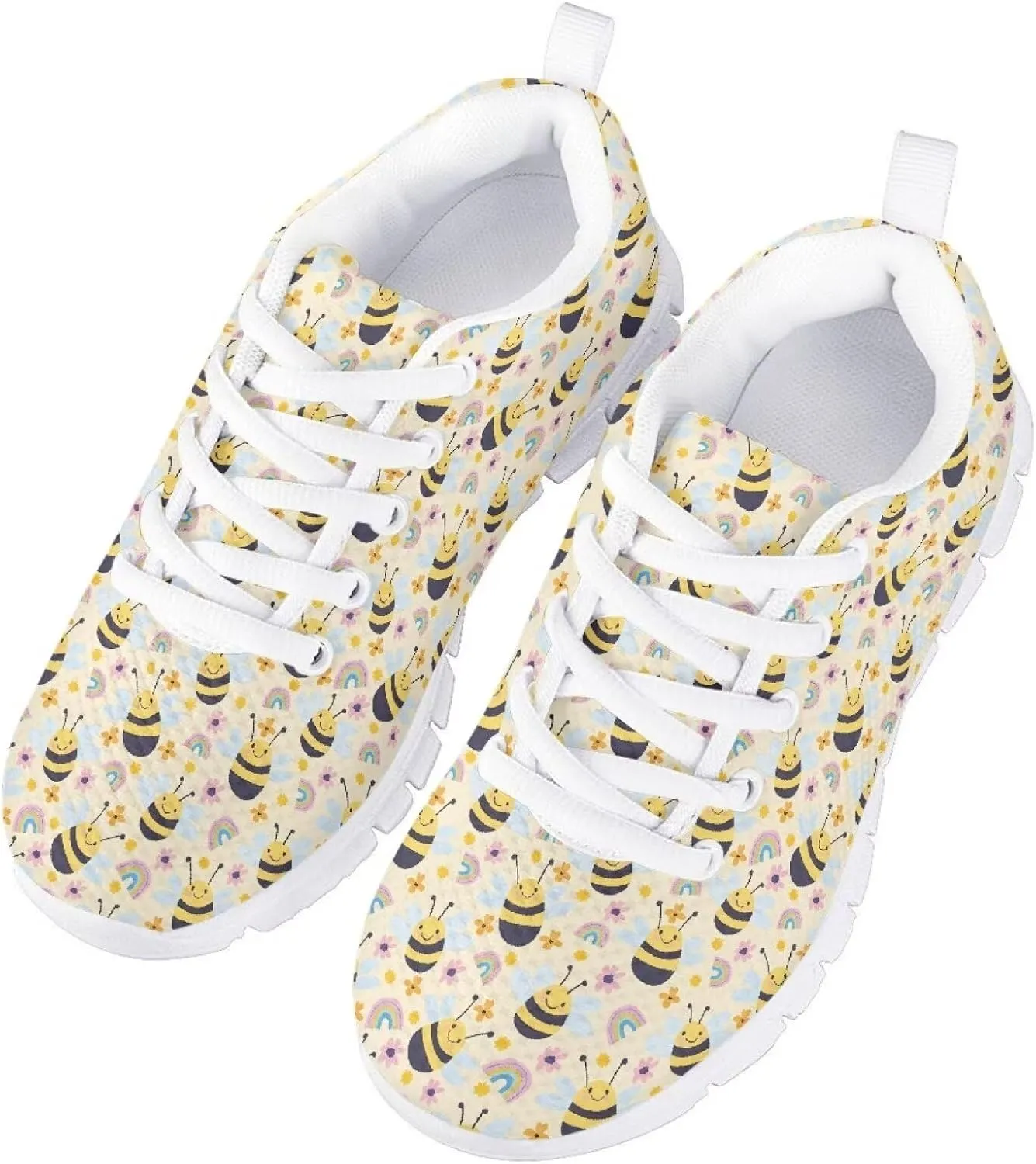 Kids Tennis Shoes Lightweight Athletic Running Shoes Non Slip Breathable Girls Students Sports Sneakers Walking Shoes