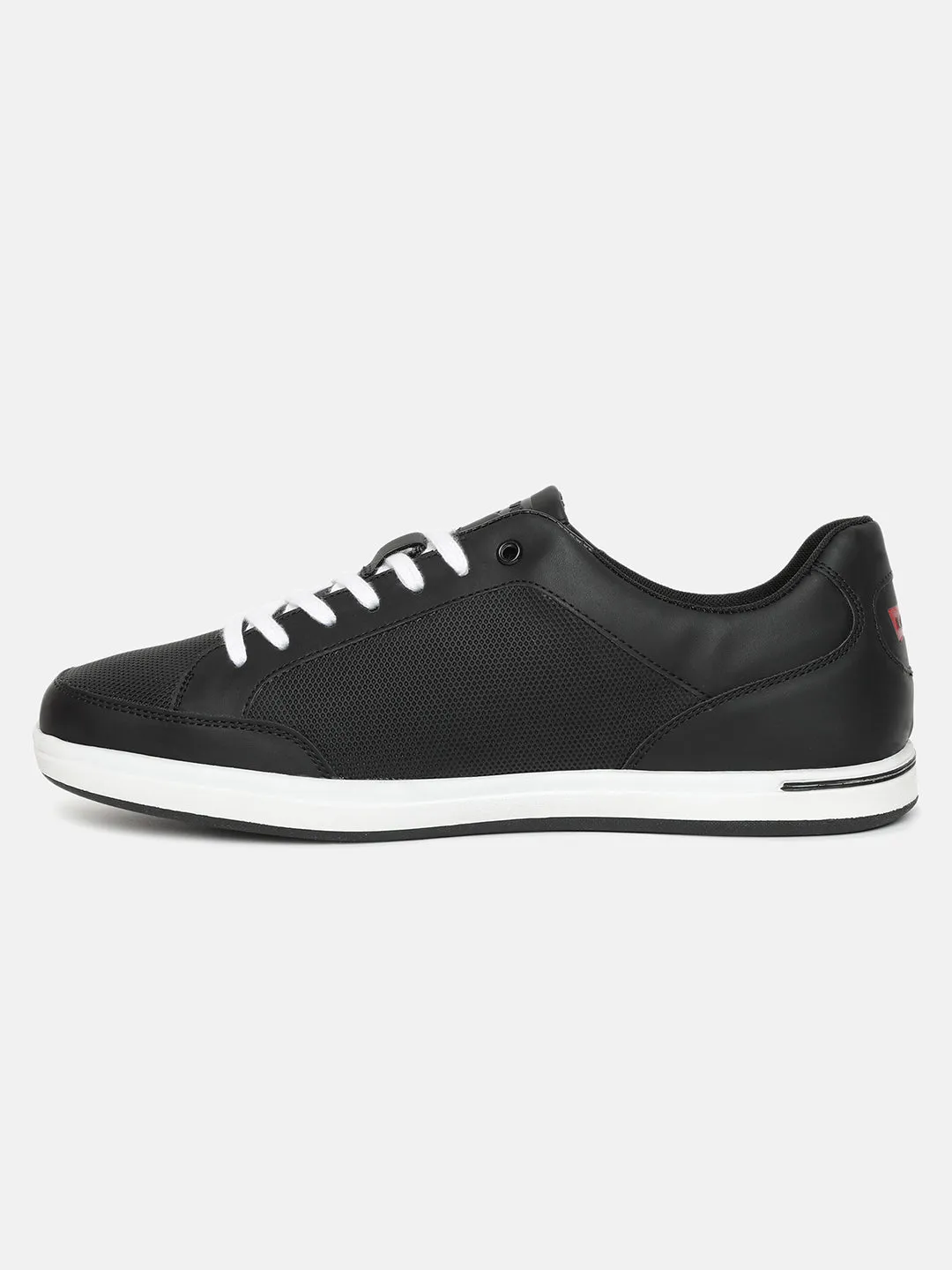 Men's Black Solid Shoes