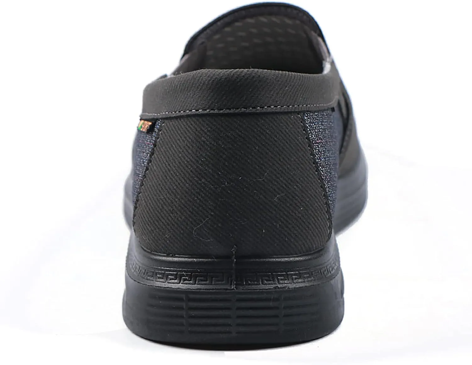Men's Slip-on Wide Canvas Low-top Loafers, Spring Autumn Middle-Aged Casual with Arch Support Comfort Lightweight Driving Travel Walking Shoes