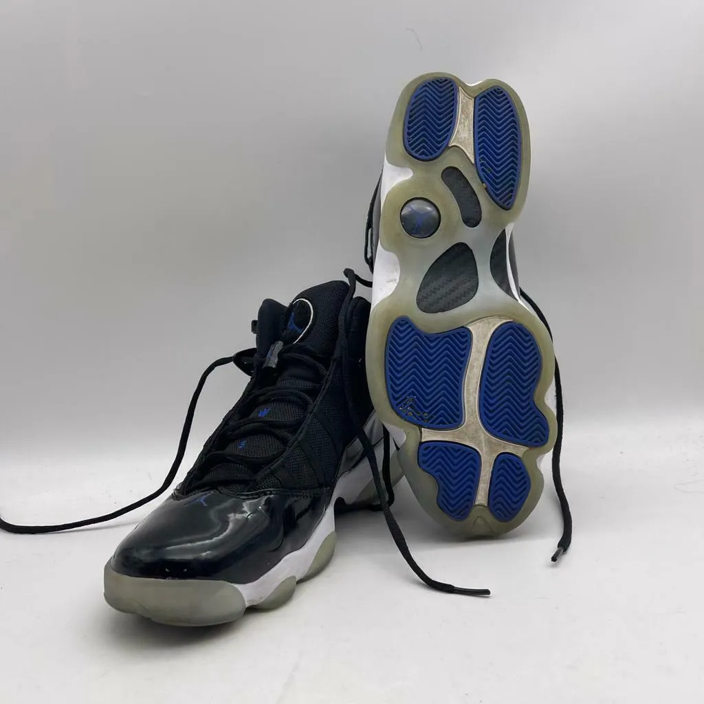 Nike Air Jordan 6 Rings 'Space Jam' Black Hyper Royal Size 12 322992-016 blue
