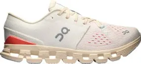 On Cloud Women's Cloud X4 Running Shoes- Ivory/ Salmon