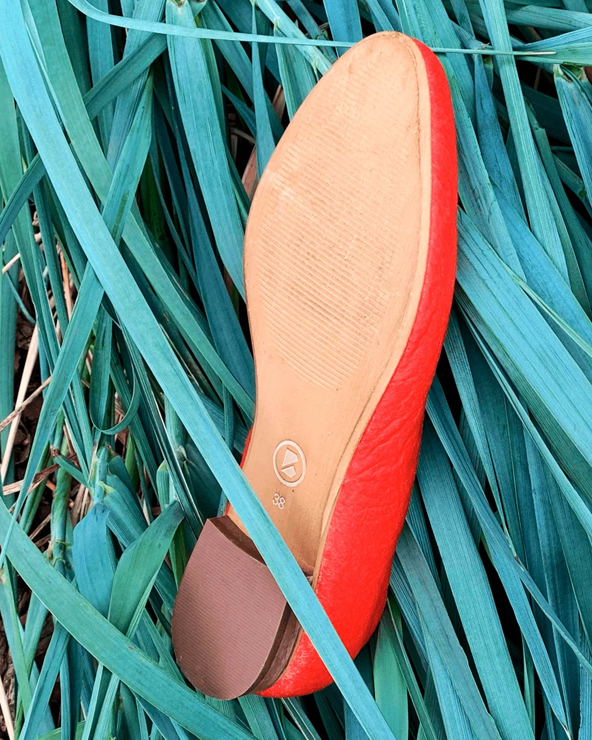 Pumps Paprika Pina ballerinas made of Pinatex
