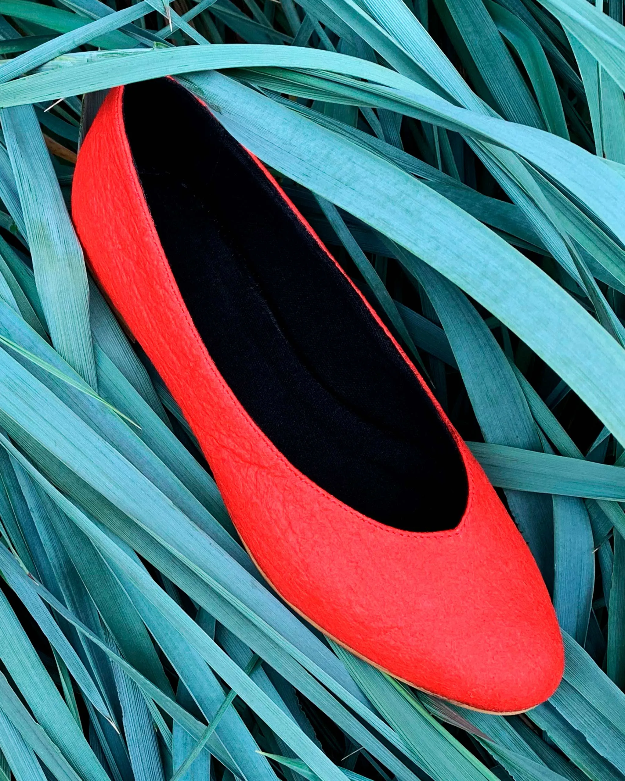 Pumps Paprika Pina ballerinas made of Pinatex
