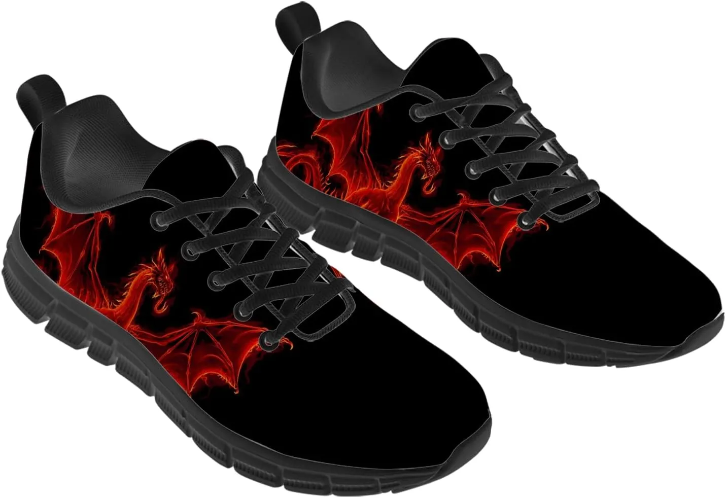 Running Shoes for Women Men Novelty Print Tennis Shoes Lightweight Walking Gym Sneakers