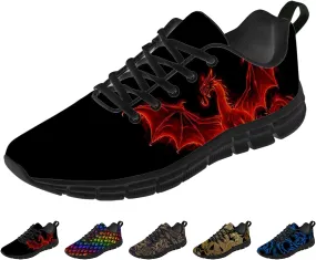 Running Shoes for Women Men Novelty Print Tennis Shoes Lightweight Walking Gym Sneakers