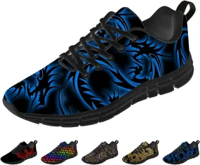 Running Shoes for Women Men Novelty Print Tennis Shoes Lightweight Walking Gym Sneakers
