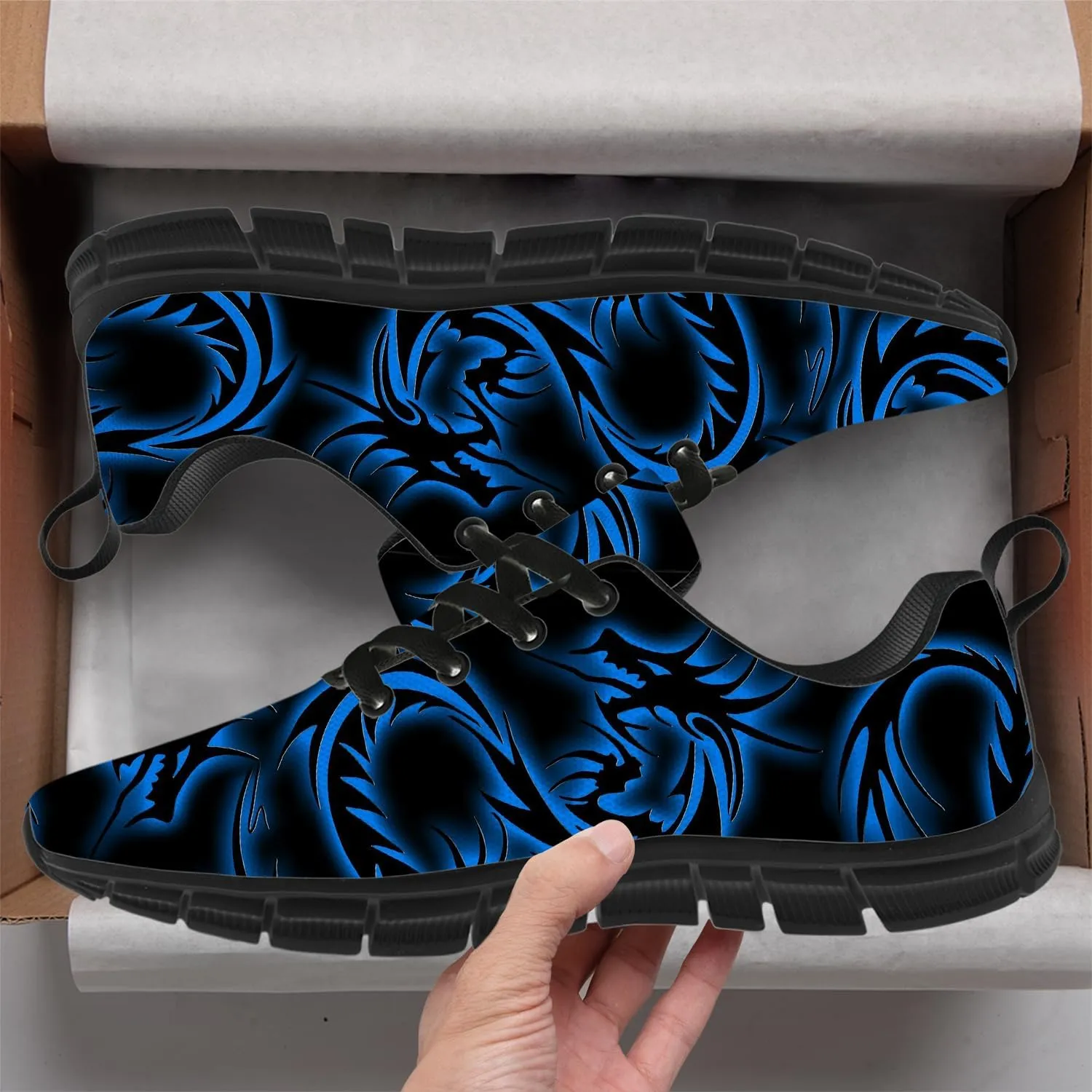 Running Shoes for Women Men Novelty Print Tennis Shoes Lightweight Walking Gym Sneakers