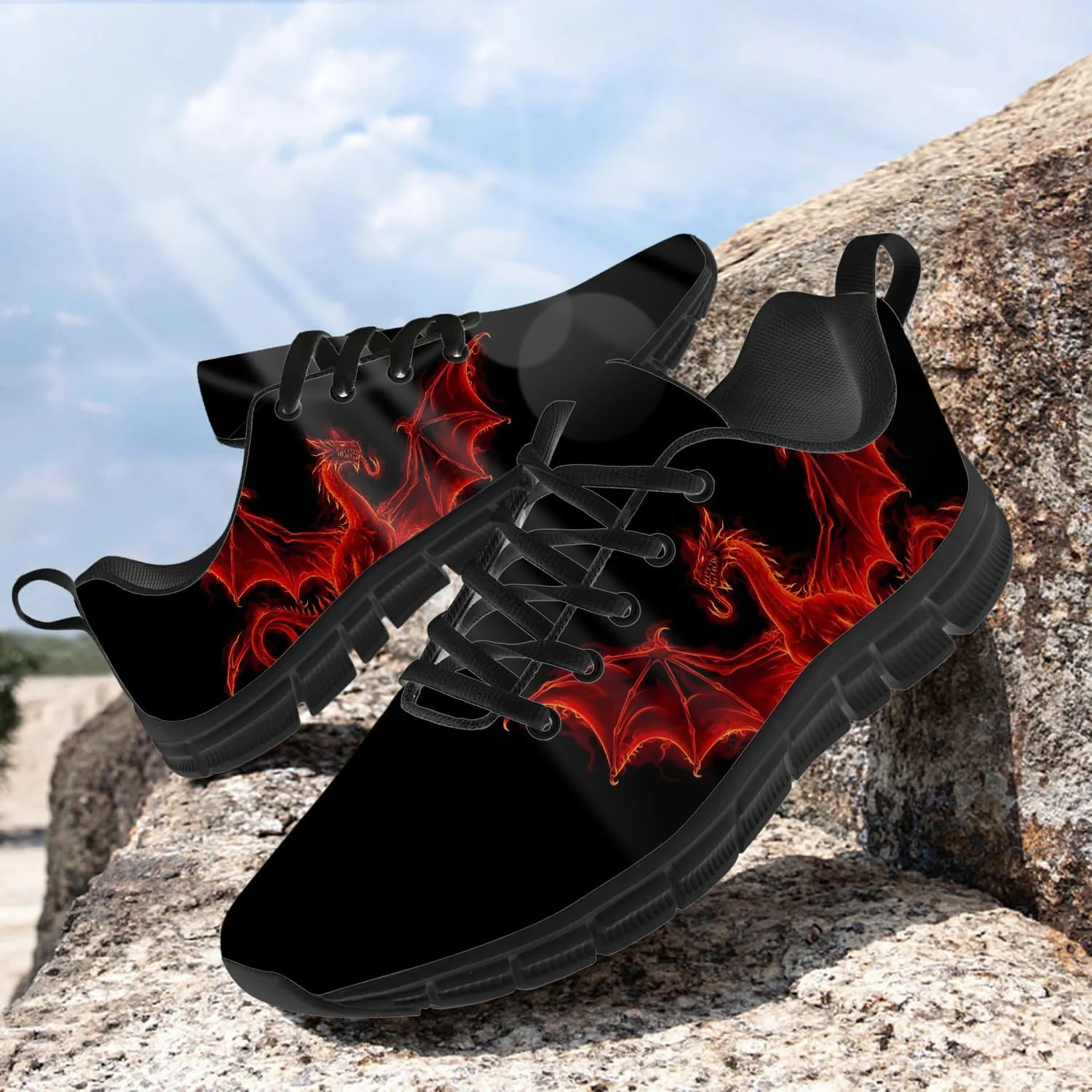 Running Shoes for Women Men Novelty Print Tennis Shoes Lightweight Walking Gym Sneakers