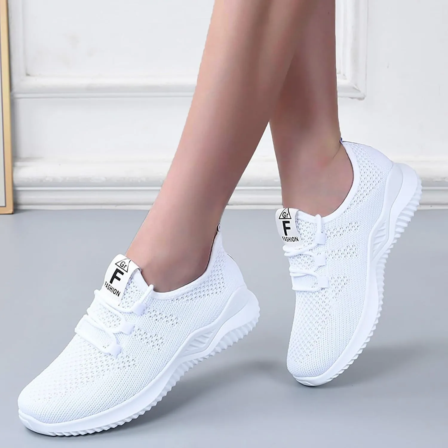 Slip On Sneakers Women Breathable Running Sport Workout Gym Shoes Tennis Lightweight Athletic Non Slip Sneakers Fashion Casual Orthopedic Walking Shoes