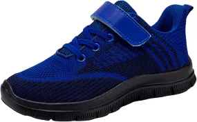 Sneakers for Girl Mesh Kids Breathable Tennis Walking Non-Slip Hook and Loop Athletic Lightweight Running Shoes Outdoor Sport