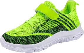 Sneakers for Girls Athletic Sport Lightweight Kids Running Shoes Breathable Strap Unisex for Little Kid Big Kid Non-Slip
