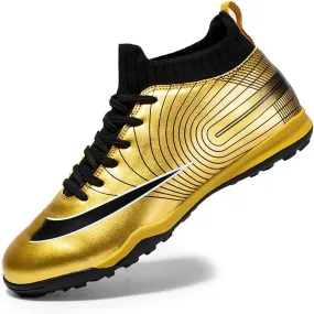 Soft Athletic Soccer Boots for Men: Boys Non-Slip Professional Football Cleats for Outdoor Competition Training