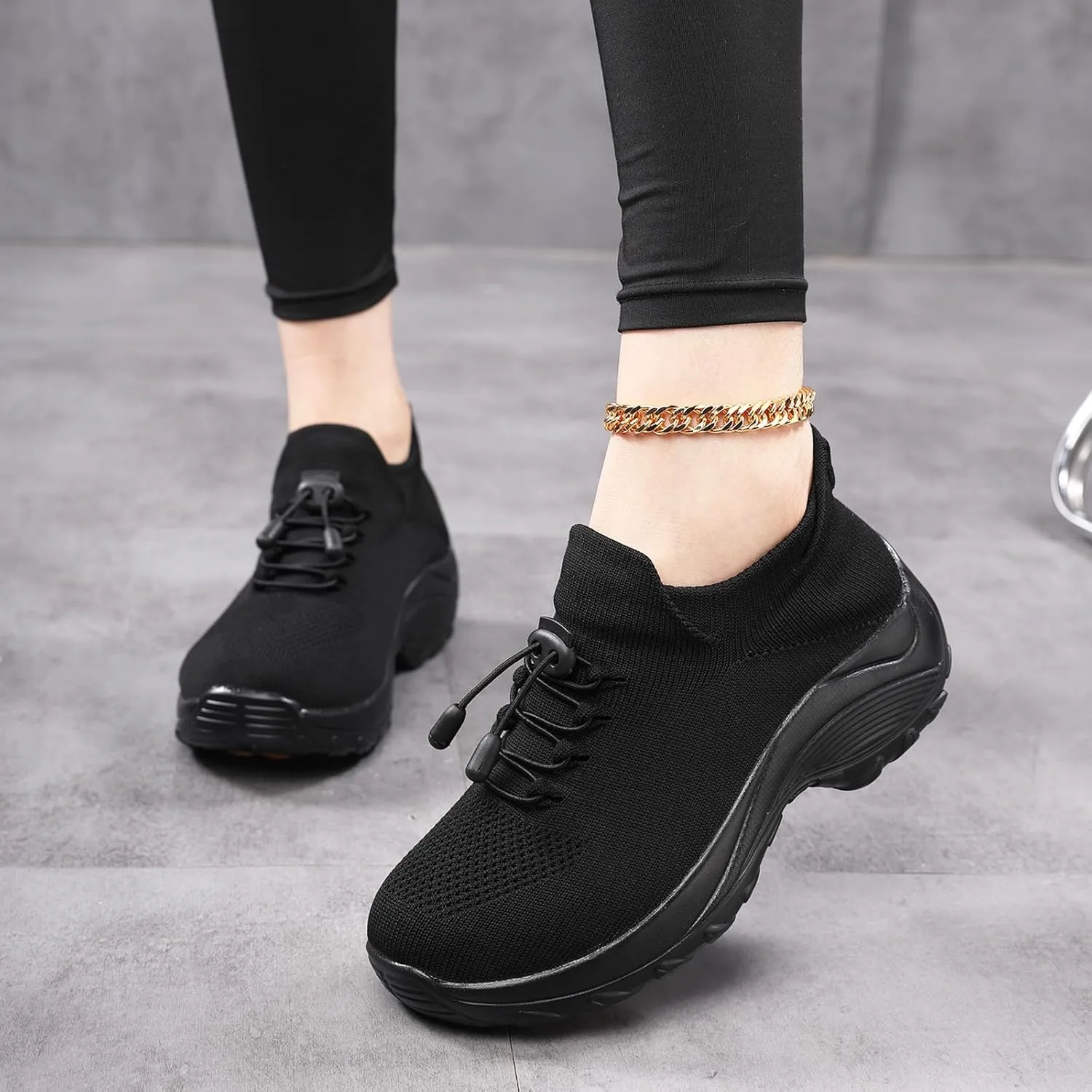Women Walking Shoes Breathable Orthopedic Sneakers Comfortable Air Cushion Ortho Plantar Fasciitis Slip on Comfort Wear Ladies Walking Shoes Casual Athletic Workout Sneaker